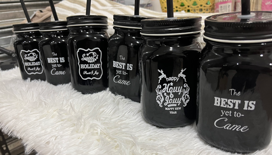 Kit Botellas de vidrio con bombilla